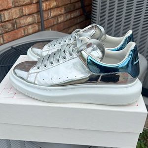 Used Alexander McQueen Oversized
Metallic Mirror Men's Sneakers Size 45